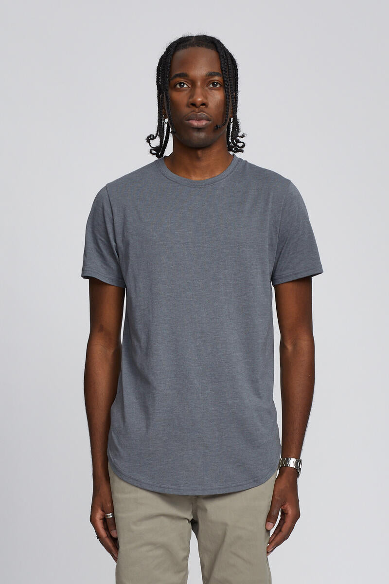 Eazy Scoop Tee - Stone Grey