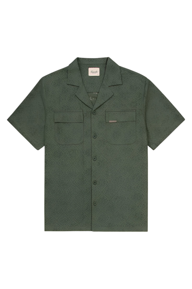 Lace Yacht Shirt - Garden Green