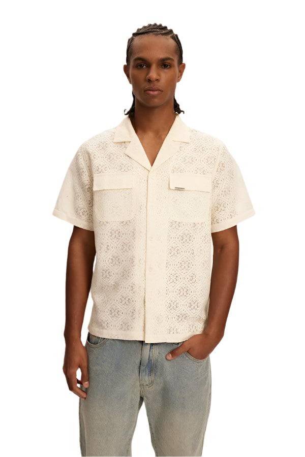 Lace Yacht Shirt - Cream