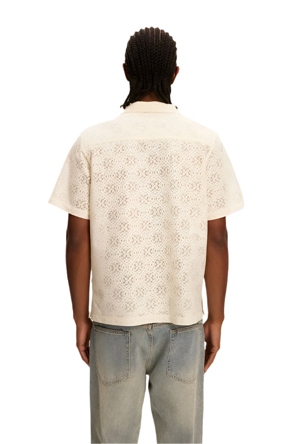 Lace Yacht Shirt - Cream