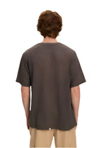Crochet Jersey Tee - Charcoal