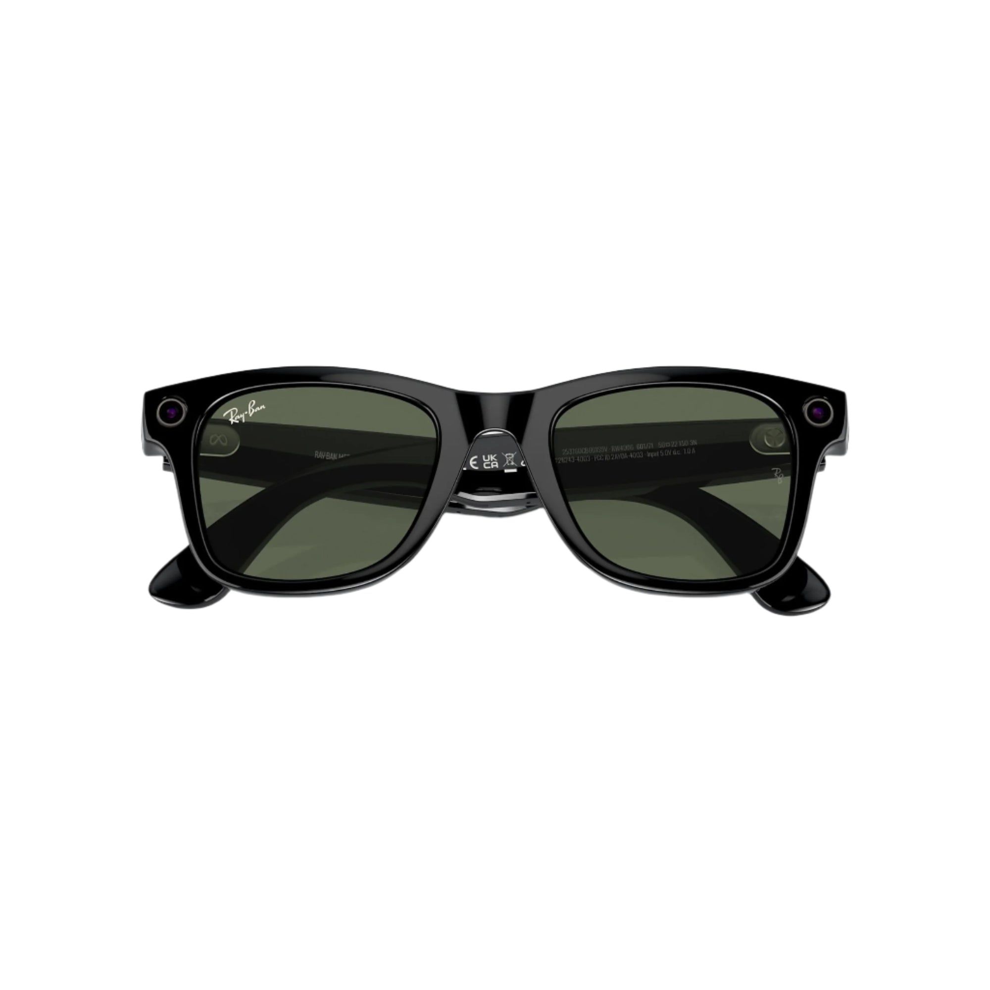 Wayfarer - Meta Shiny Black With G15 Green