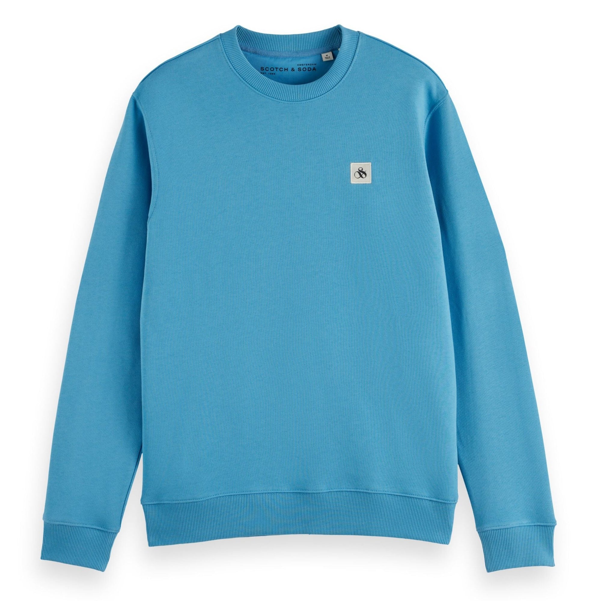 Novel Blue Essential Badge Crew Sweat