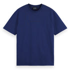 Ink Blue Relaxed Fit Applique Artwork T-Shirt