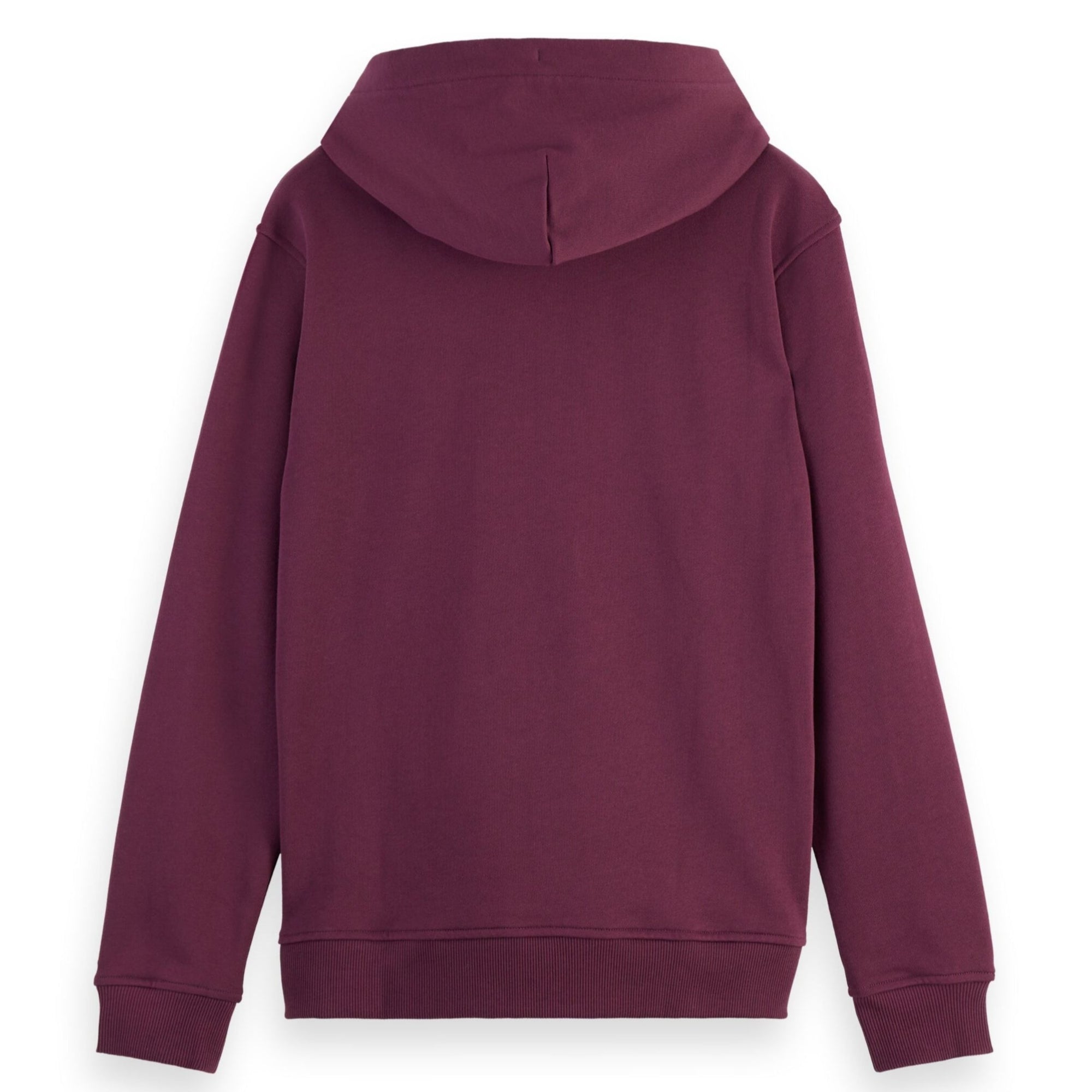 Dark Grape Essential Logo Badge Zip-Through Hoodie