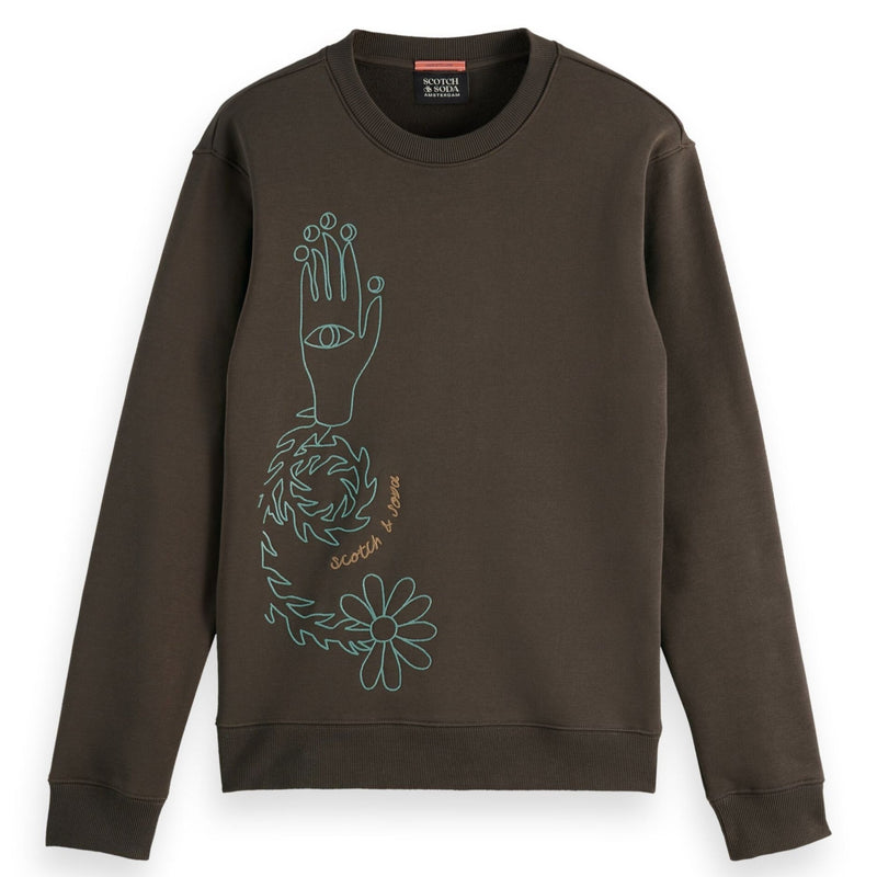 Coffee Embroidery Sweatshirt