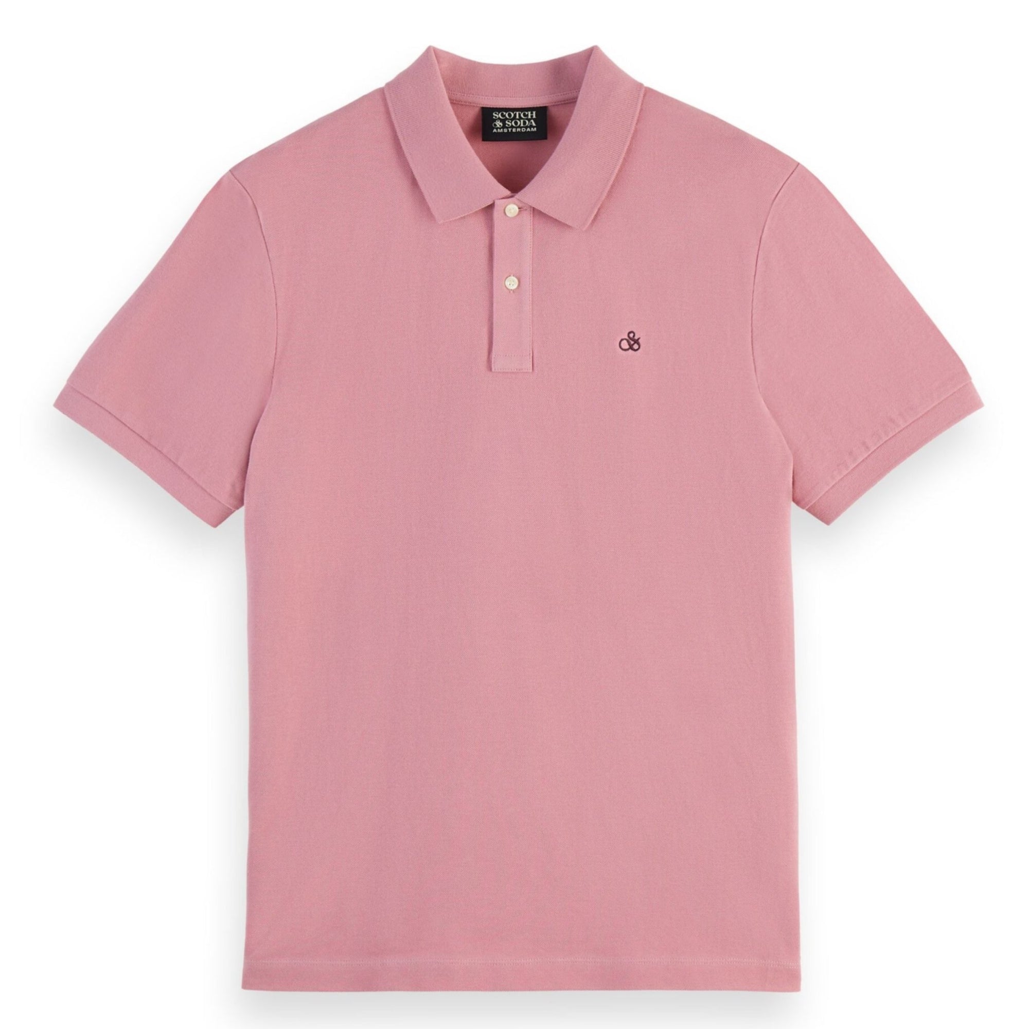 Cadillac Pink Essential Logo Pique Polo