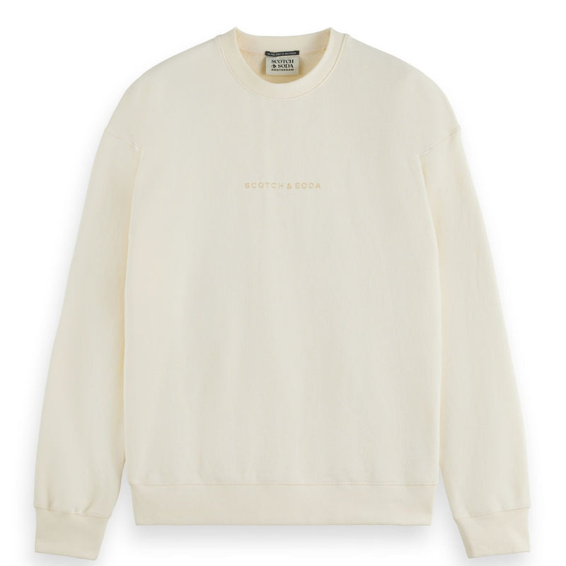 Logo Front Chest Sweatshirt - White