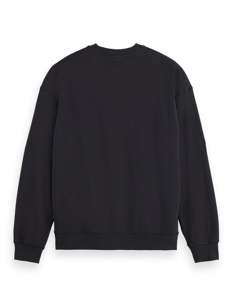 Logo Front Chest Sweatshirt - Black
