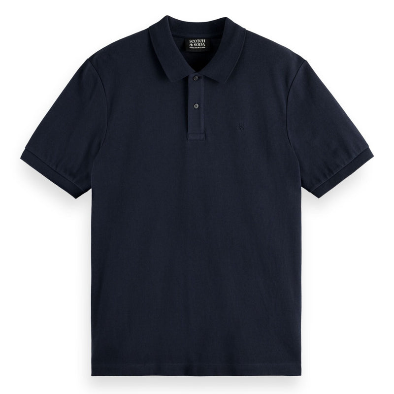 Logo Pique Polo - Blue