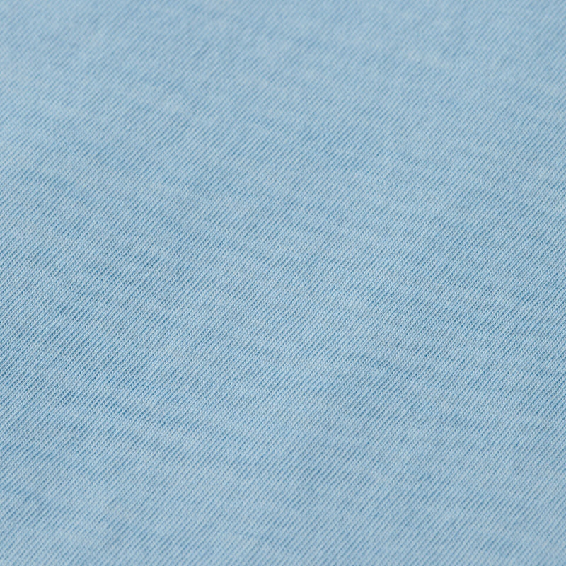 Spring Blue Raw Edge Relaxed Fit T-Shirt