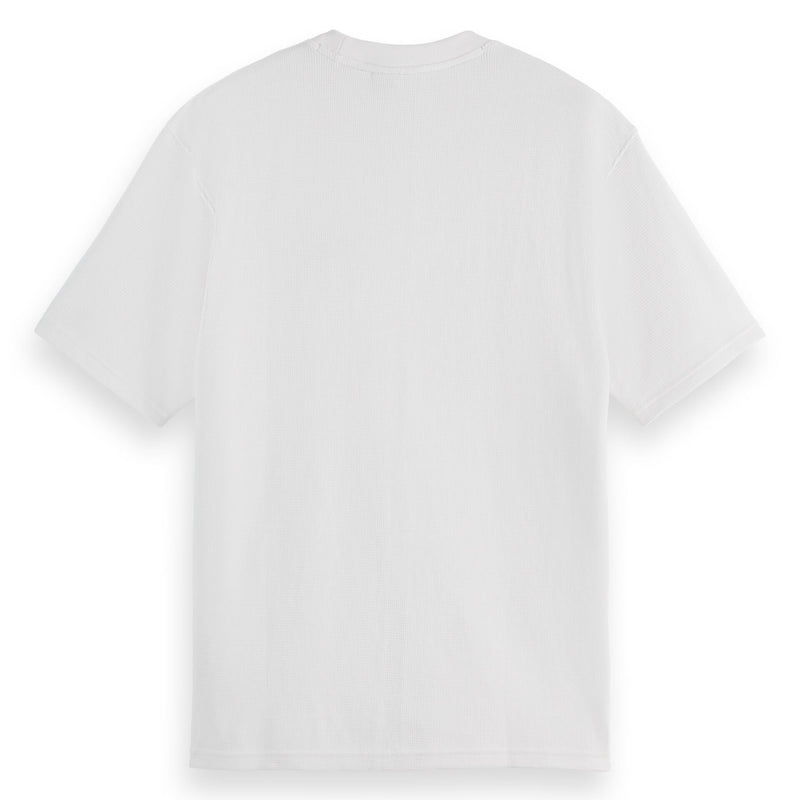 White Waffle Relaxed Fit T-Shirt