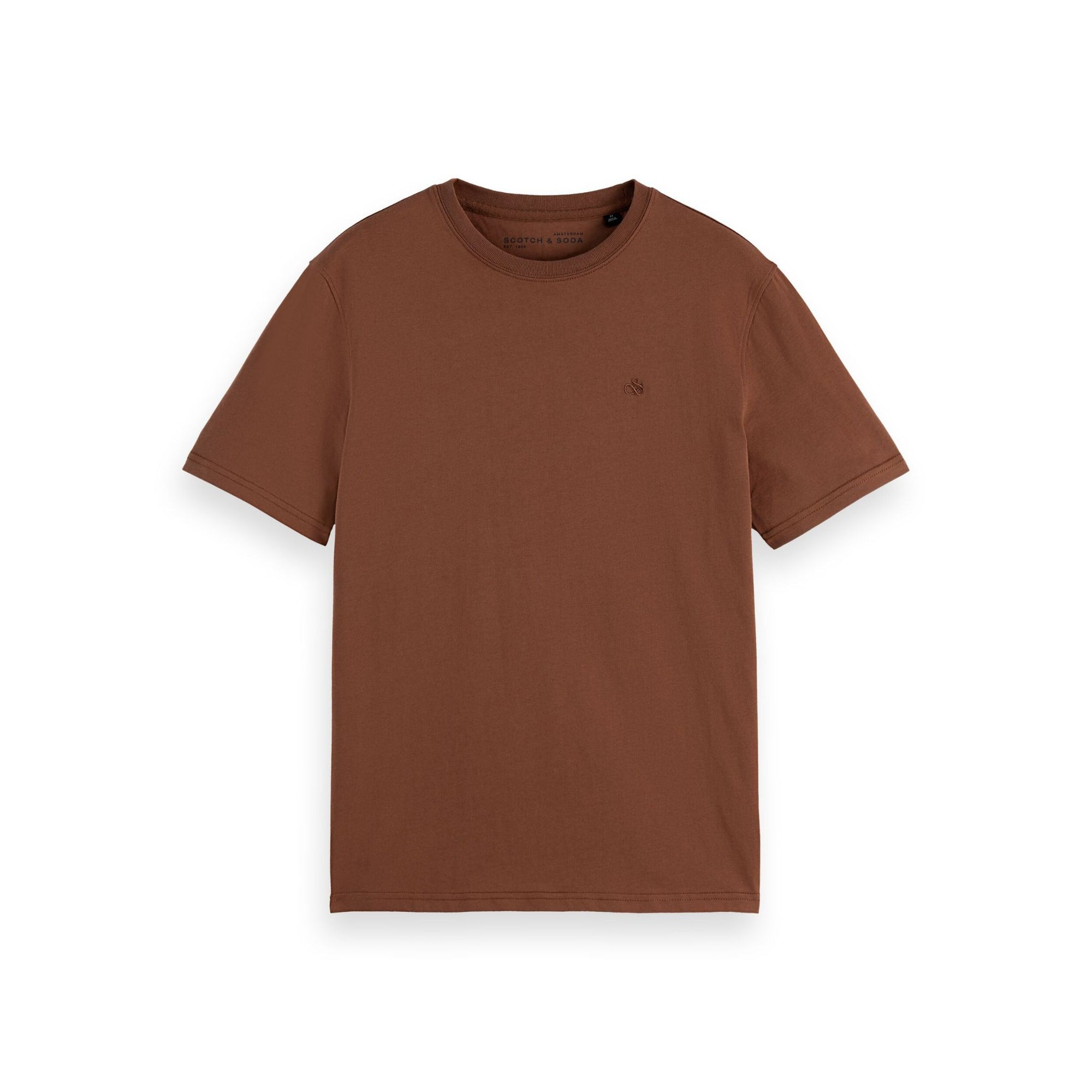 Brown Regular Fit Logo T-Shirt