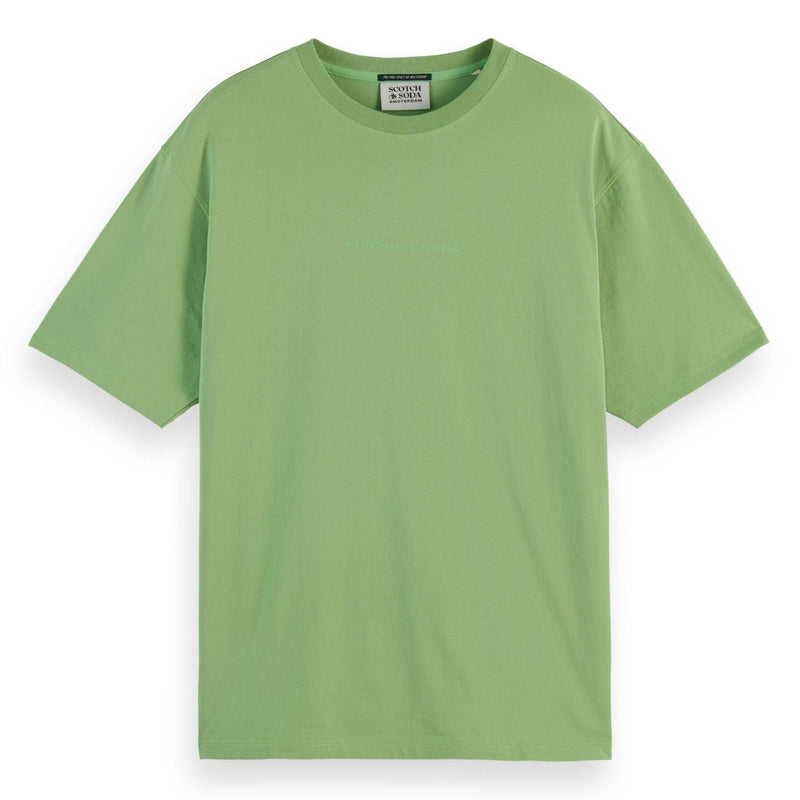 Green Relaxed-Fit Front Chest Logo T-Shirt