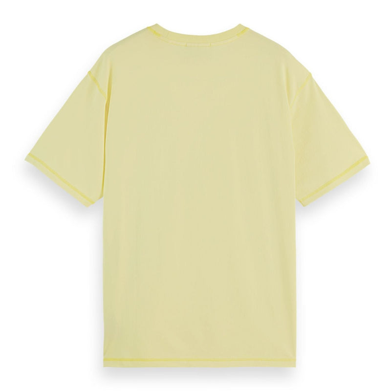 Yellow Relaxed-Fit Front Chest Logo T-Shirt