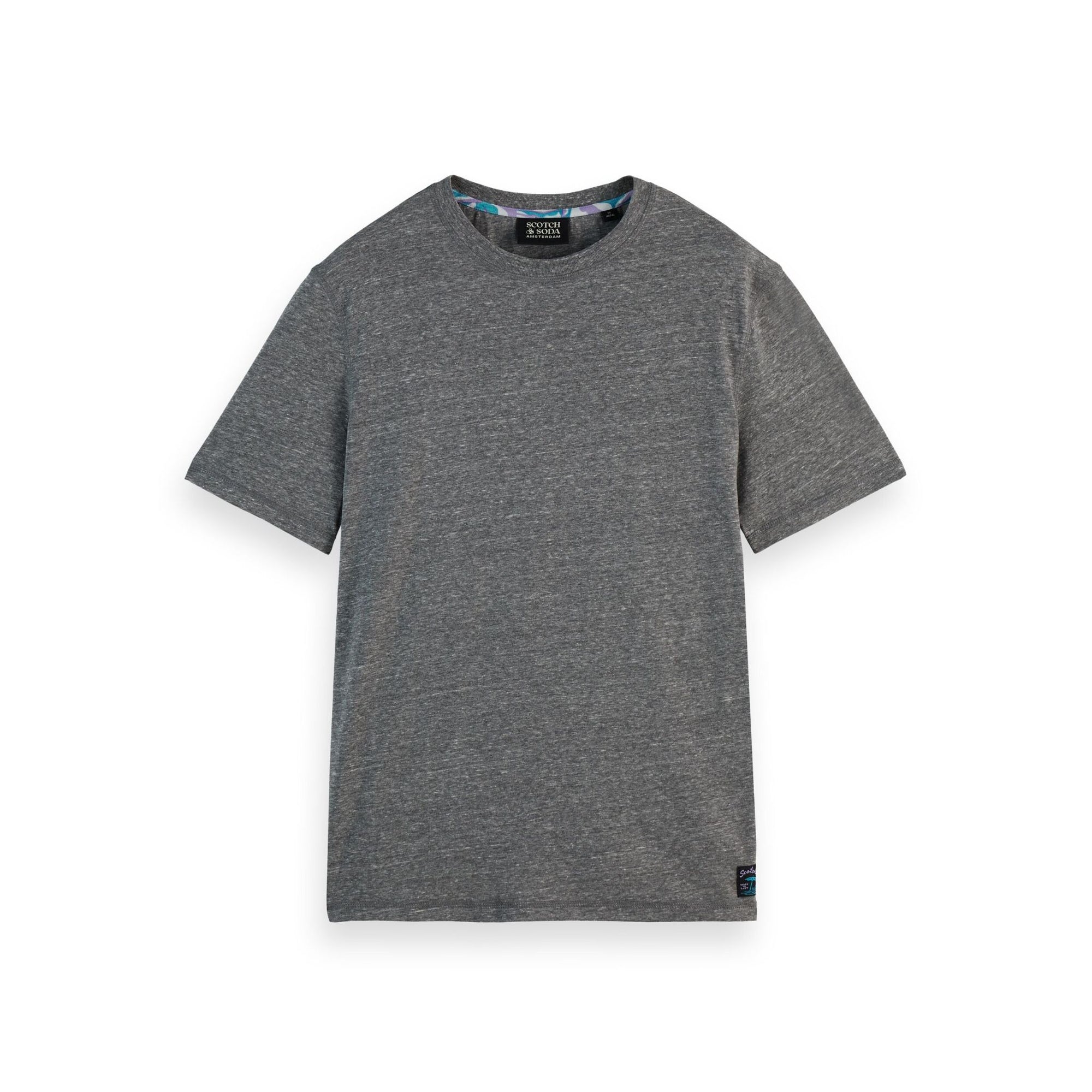 Black Regular Fit Melange T-Shirt