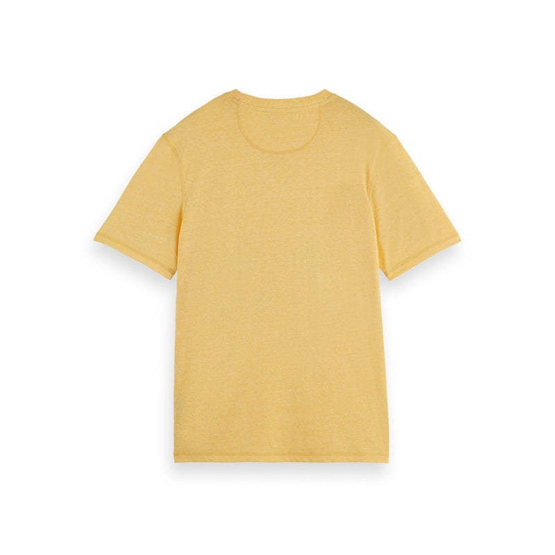 Yellow Regular Fit Melange T-Shirt