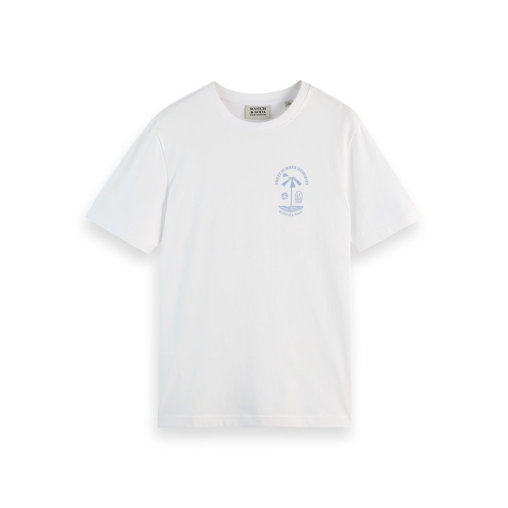 White Regular Fit Left Chest Logo T-Shirt