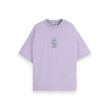 Lavender Loose Fit Front Chest Artwork T-Shirt