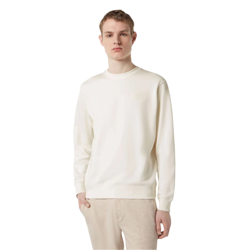 White Regular Fit Logo Sweatshirt