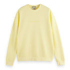 Yellow Relaxed-Fit Front Chest Logo Sweatshirt