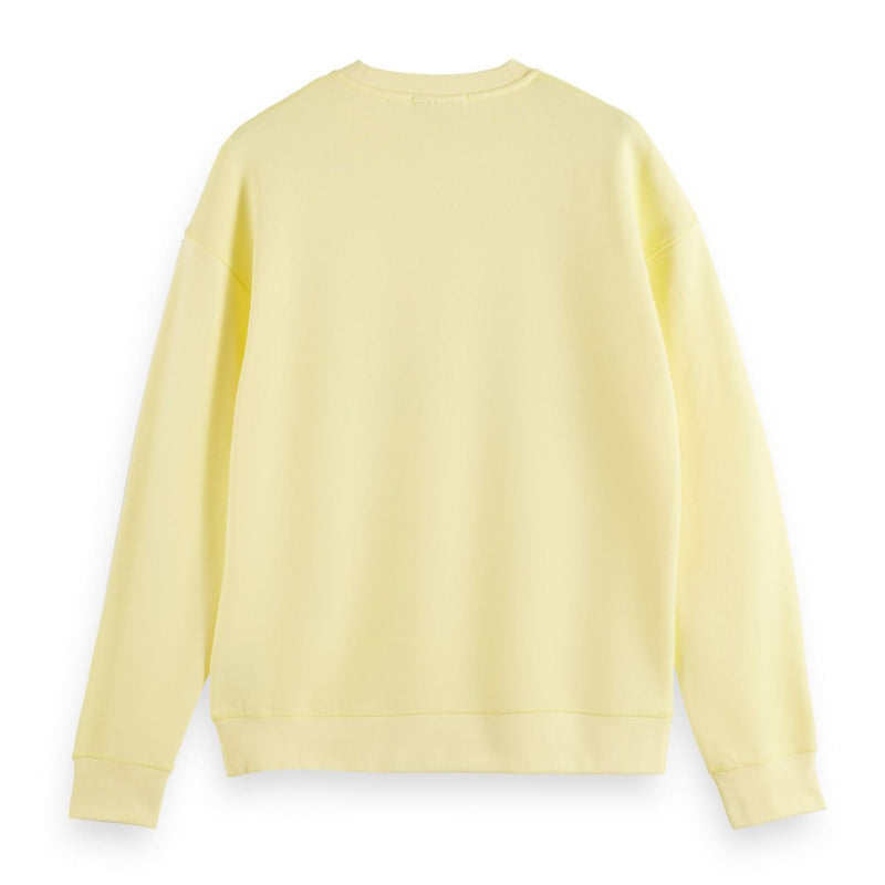 Yellow Relaxed-Fit Front Chest Logo Sweatshirt