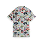White Aop Short-Sleeved Regular Fit Viscose Shirt
