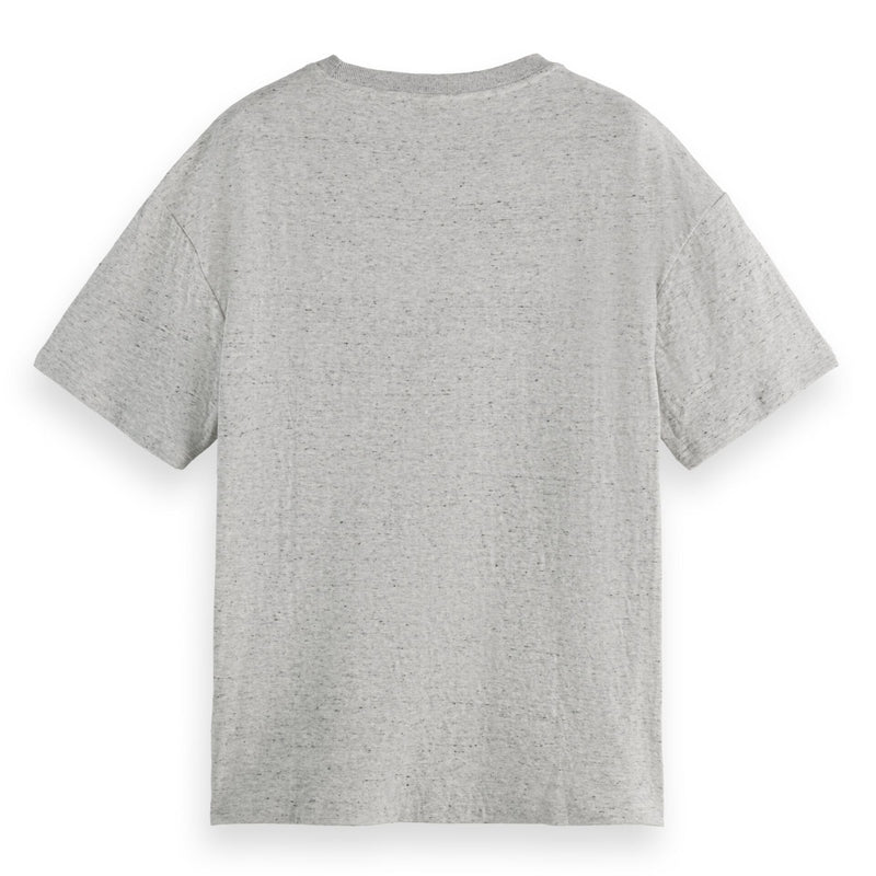 Grey Melange Bonded Loose Fit T-Shirt