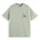 Green Relaxed-Fit Double Face Jersey Pocket T-Shirt