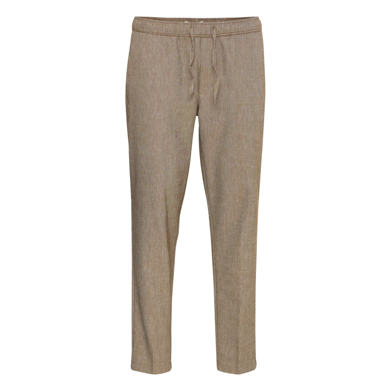 Kangaroo Melange Cfpilou Drawstring Linen Mix Pants