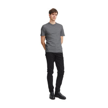 Pewter Mix Micro Striped T-Shirt