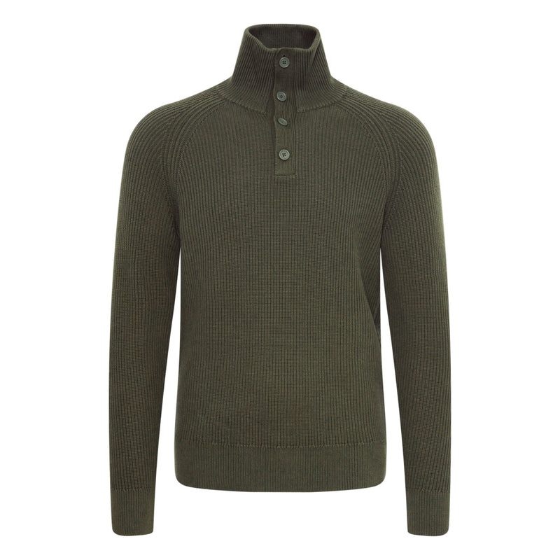 Deep Depths Cfkristian Ribbed High Neck Knit