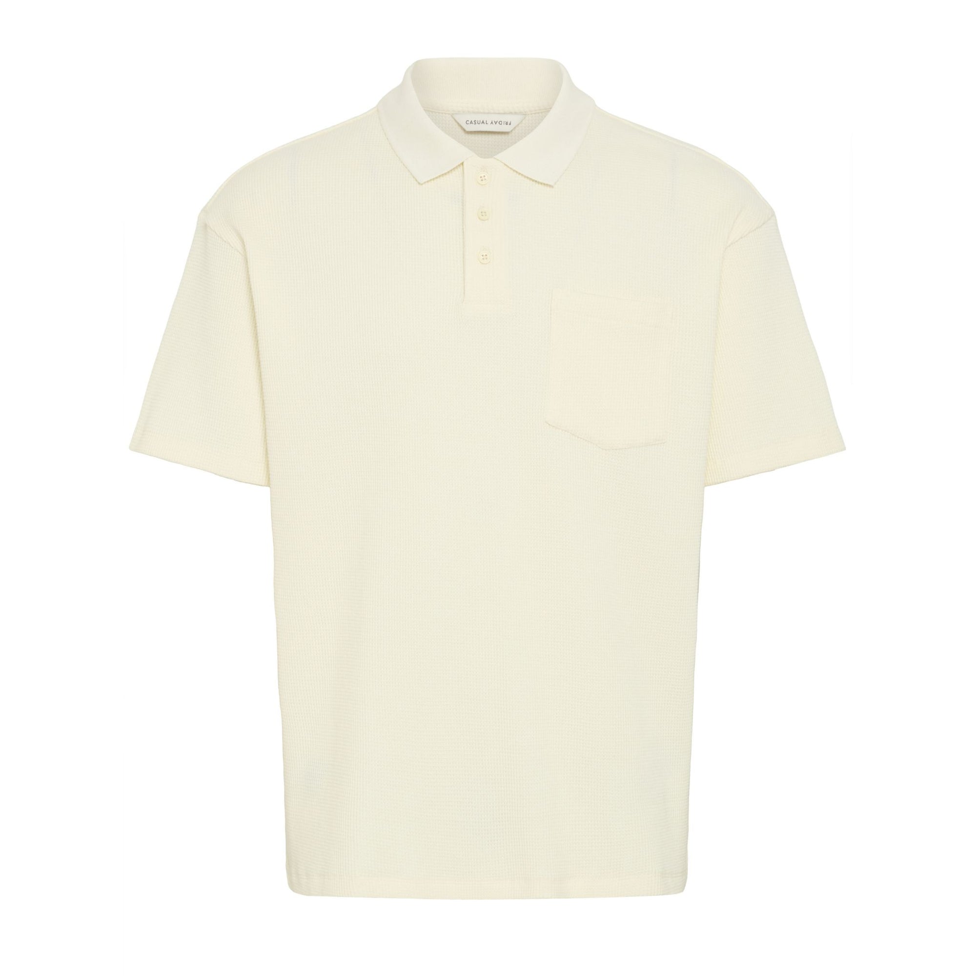 Waffle Polo - White