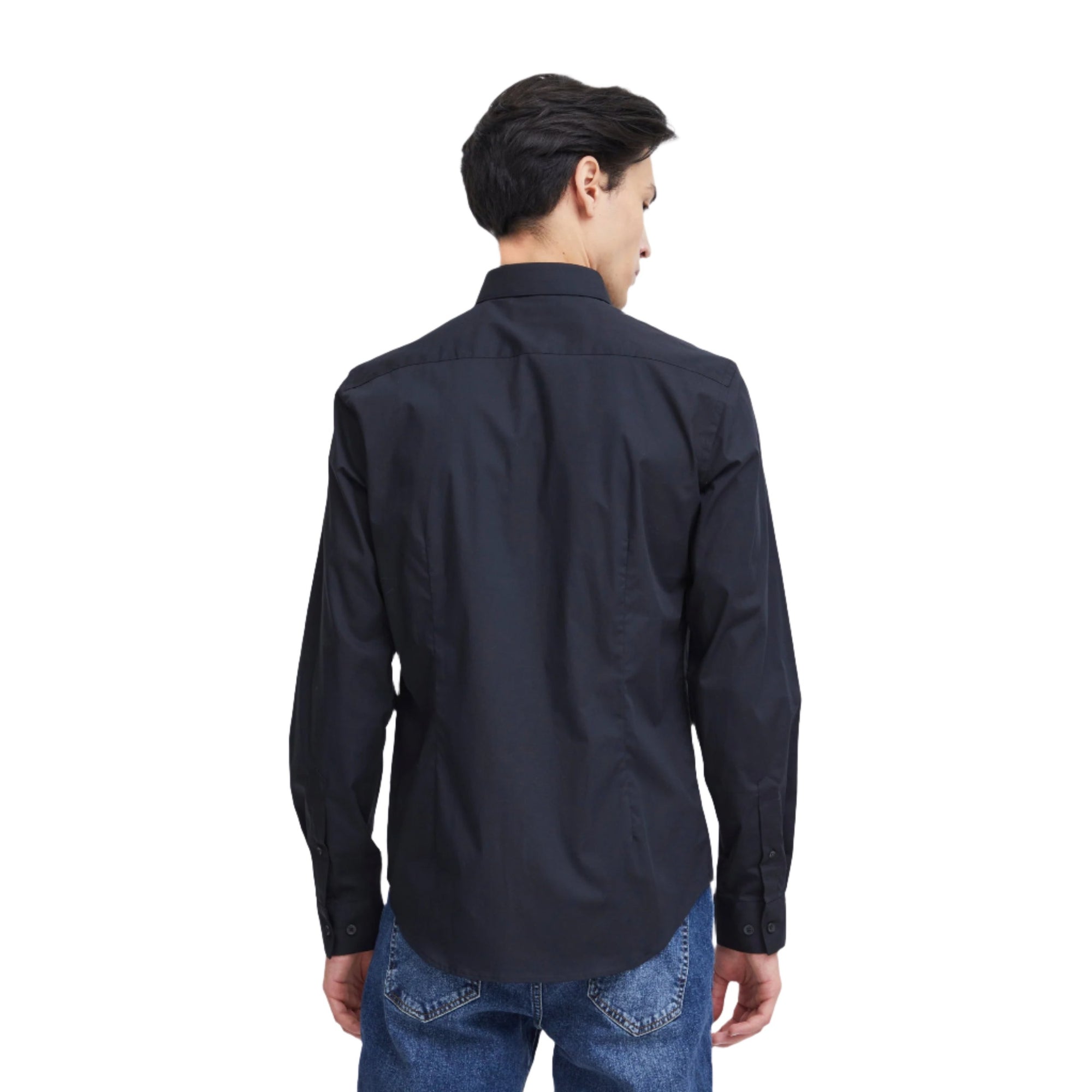 Chemise slim décontractée Friday noire Palle