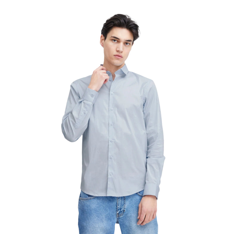 Pale Blue Palle Slim Fit Shirt