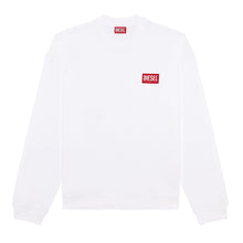 Diesel - Pull blanc avec étiquette S