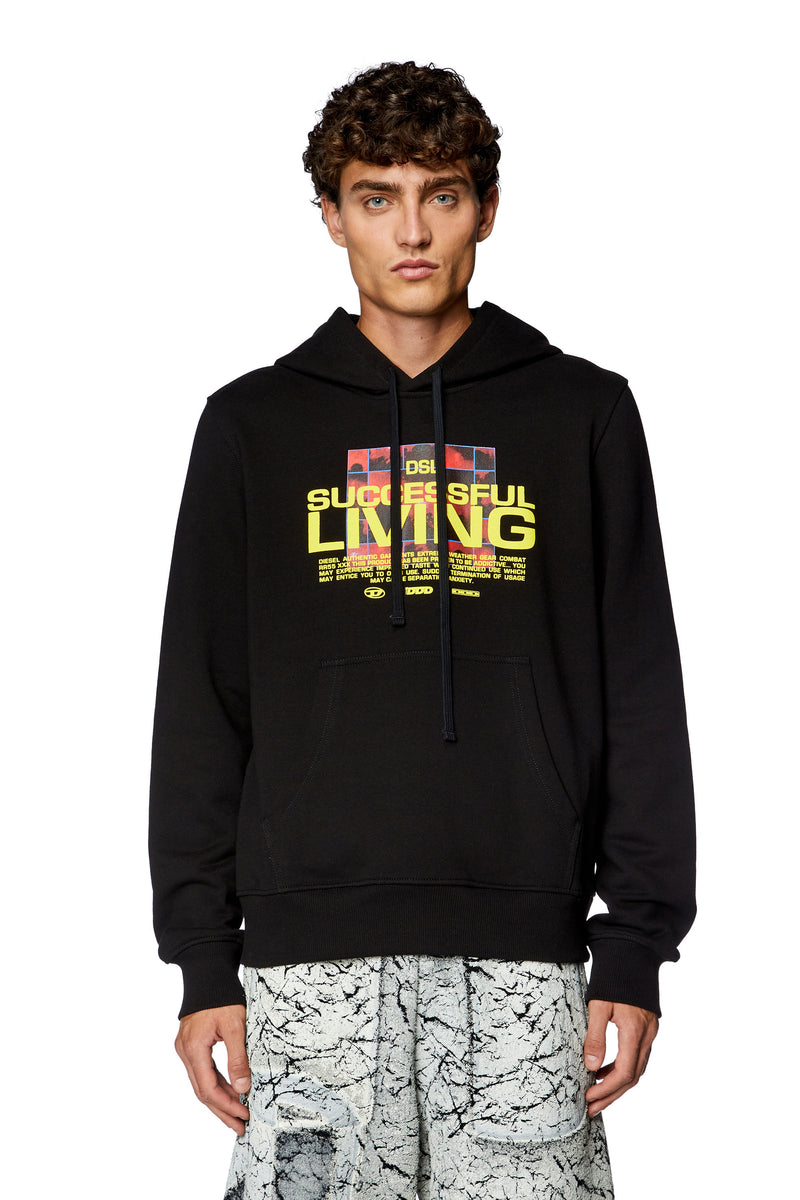 Black S-Ginn-Hood-N1 Sweat-Shirt