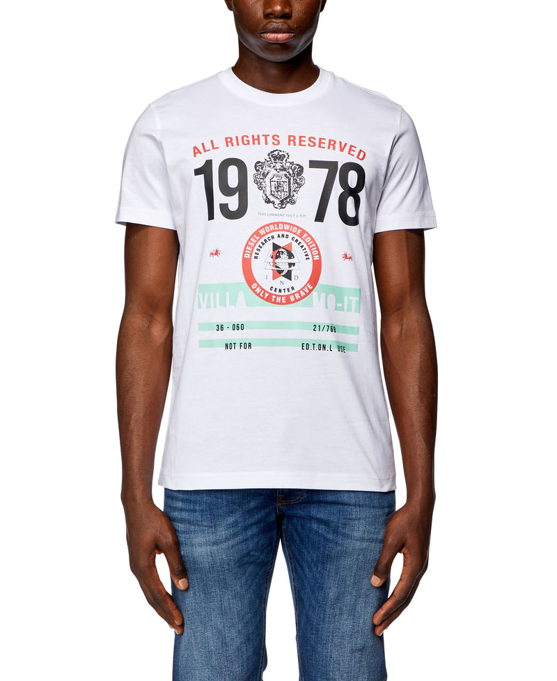 T-shirt Diesel T-Diegor blanc