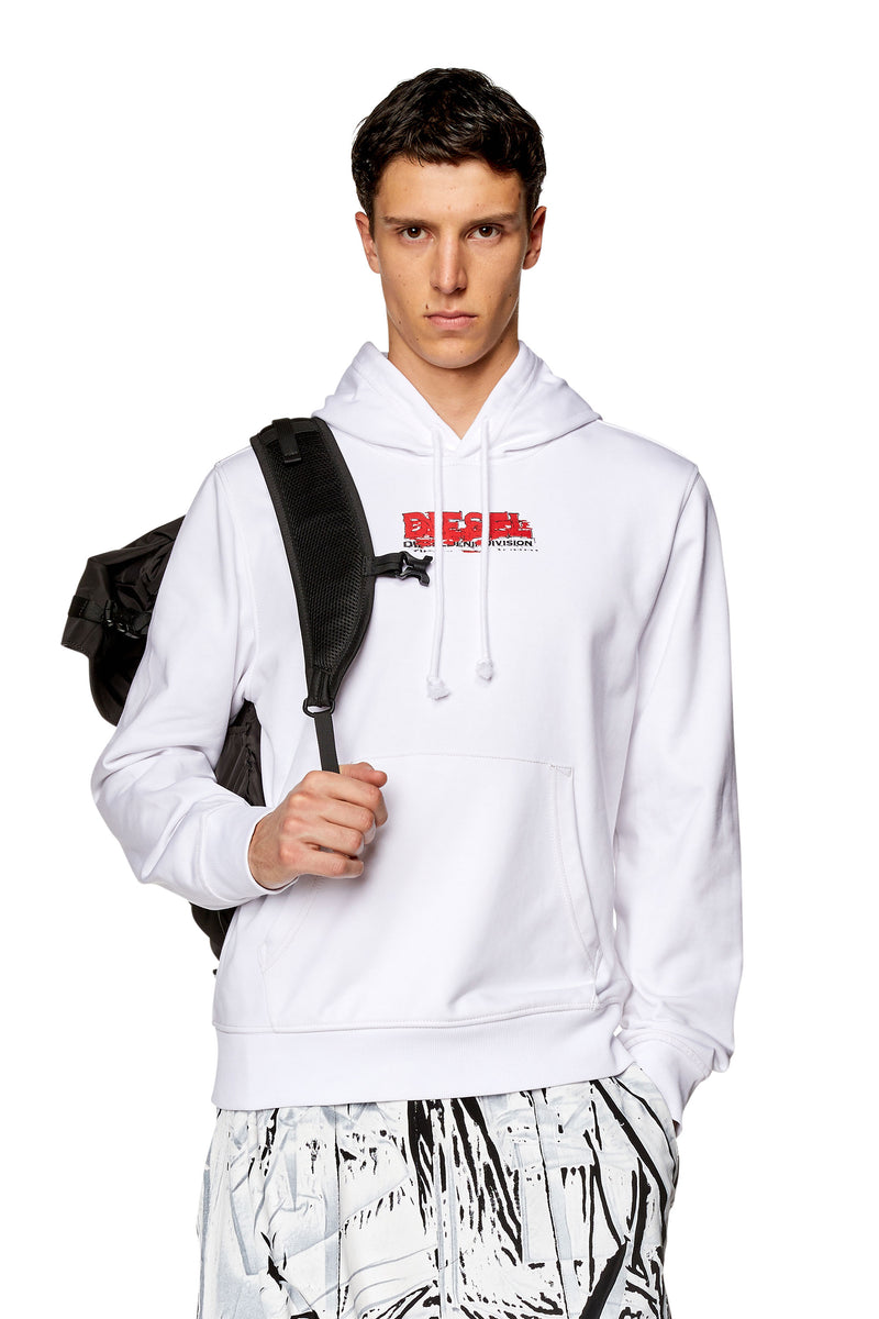 Bright White S-Ginn-Hood-K37 Sweat-Shirt