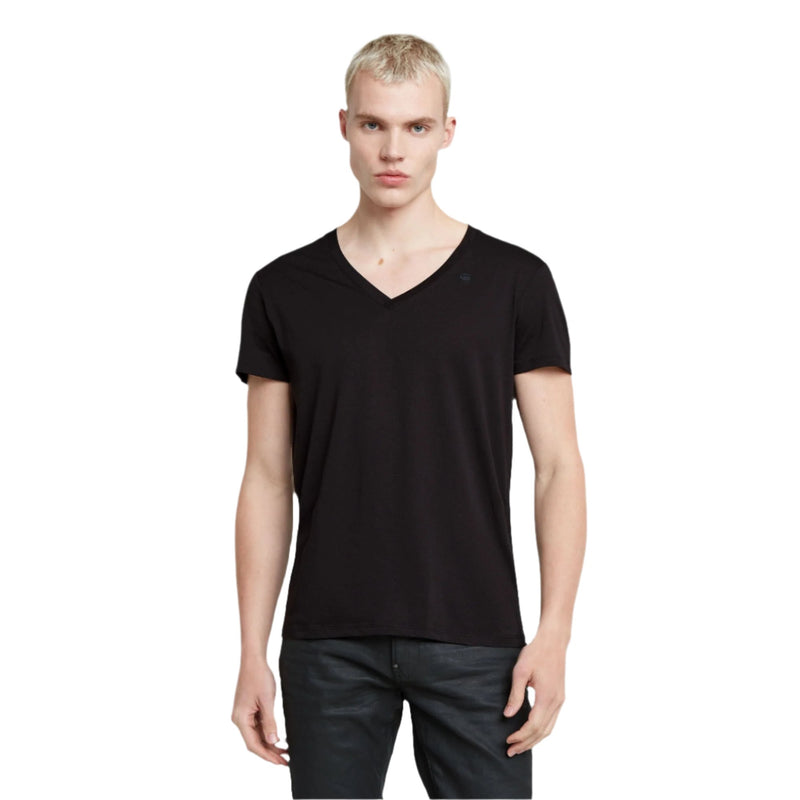 Base V-Neck T-Shirt - Black