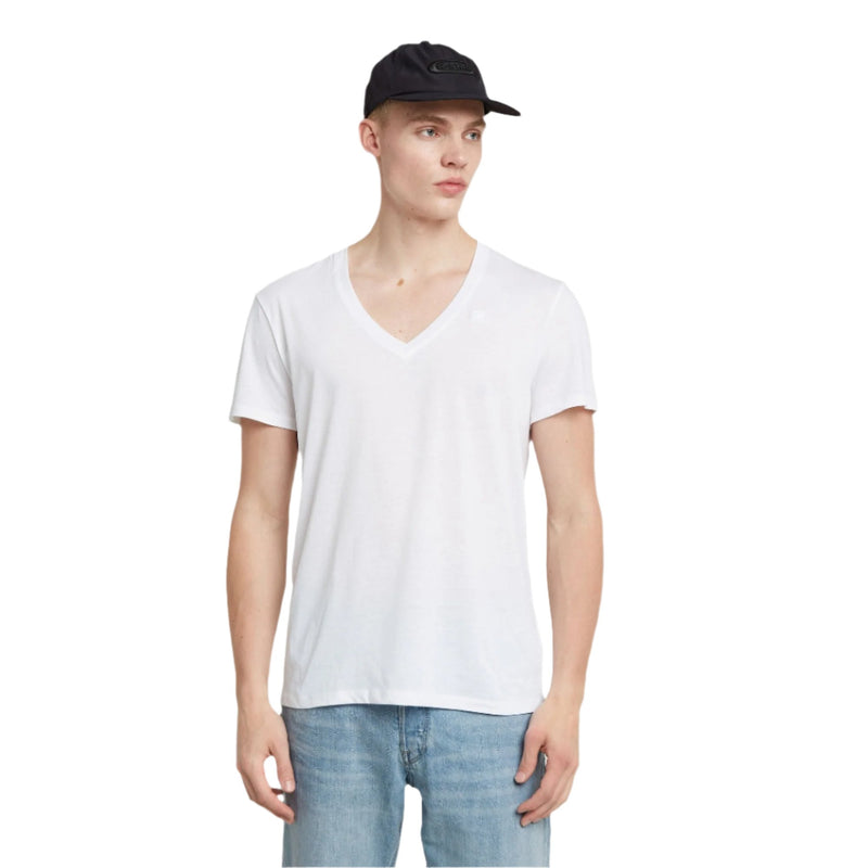 Base V-Neck T-Shirt - White