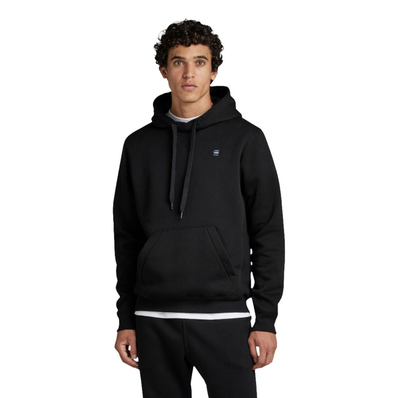 Premium Cored Hooded Sweater - Black