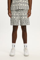 Jacquard Tribal Short - Blue