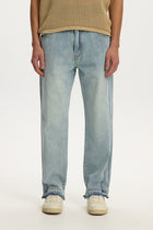 Bleached Loose Denim - Light Blue