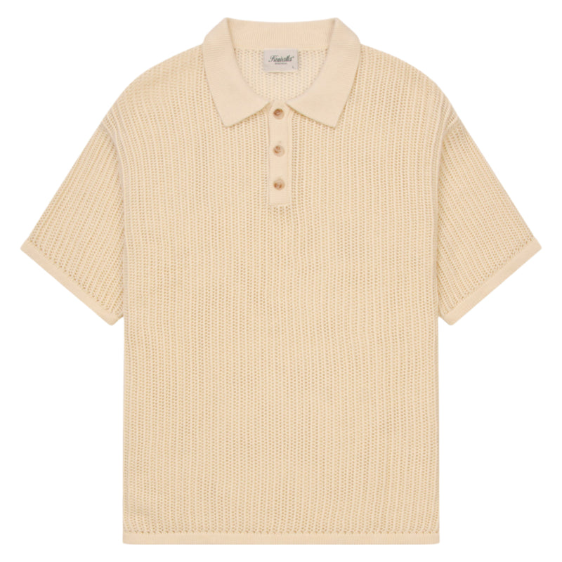 Cream Knitted Polo