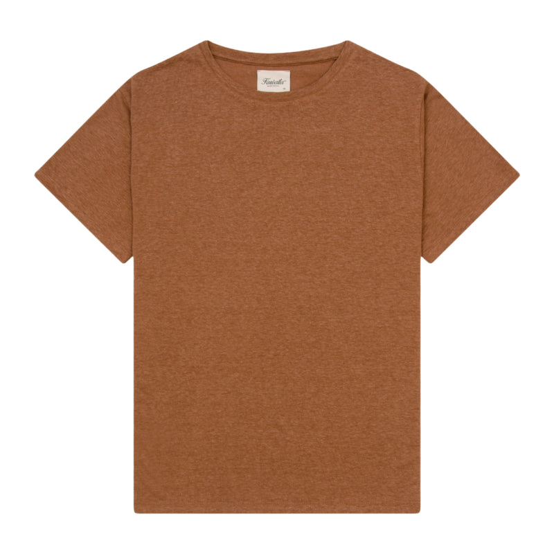 Brown Linen Essential Tee
