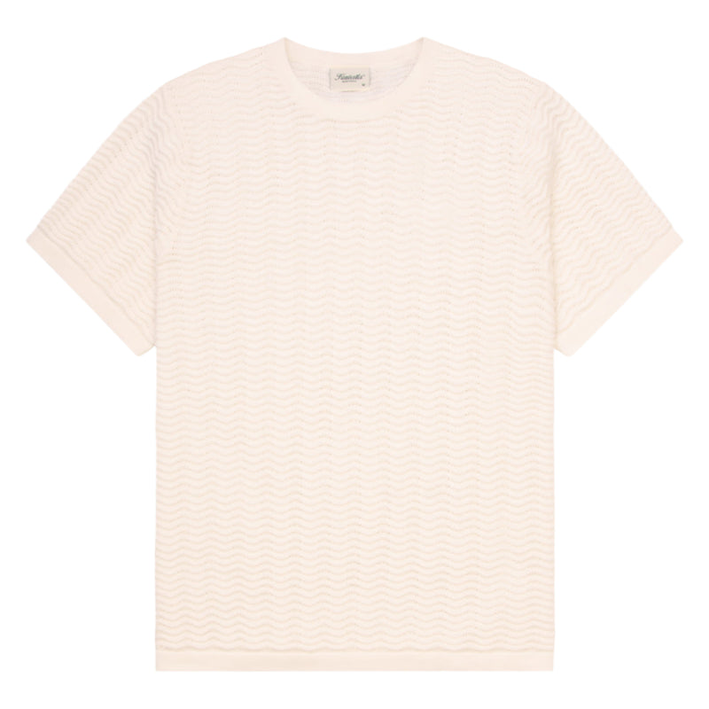Flat White Wave Knit Tee