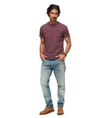 Burgundy Heather Organic Cotton Essentiel T-Shirt