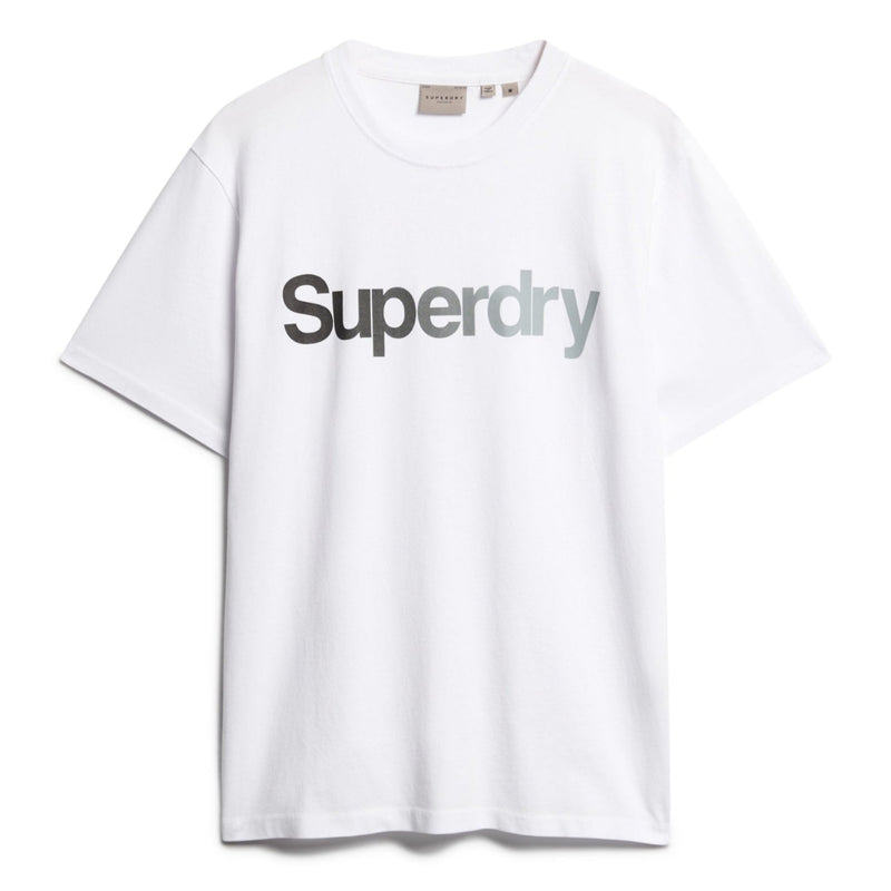 Brilliant White Core Logo Fade Loose T-Shirt