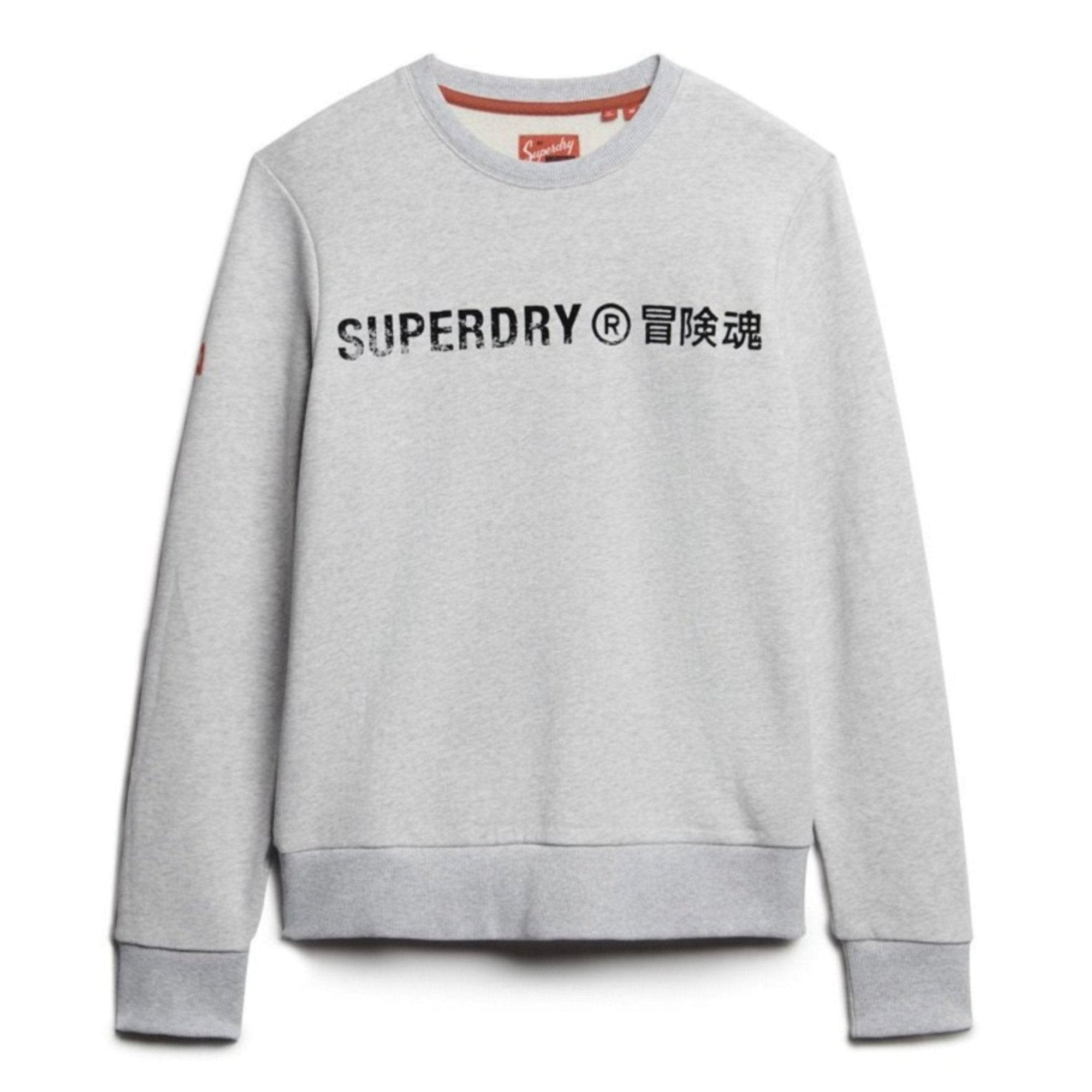 Glacier Grey Marl Workwear Logo Vintage Sweater